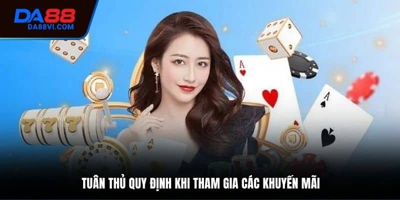 Điều khoản trong tham gia các khuyến mãi