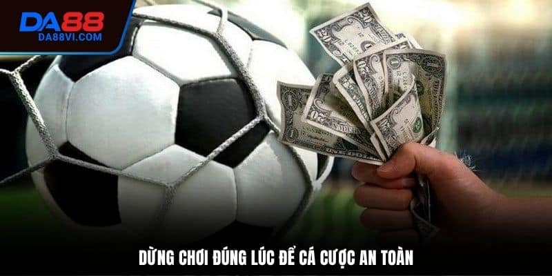 Biết điểm dừng khi cá cược thể thao